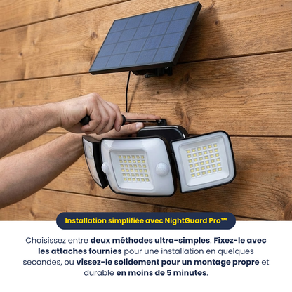 NightGuard Pro™ | Éclairage solaire intelligent avec détecteur de mouvement