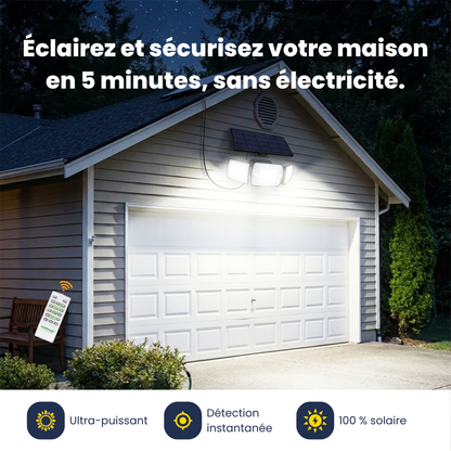 NightGuard Pro™ | Éclairage solaire intelligent avec détecteur de mouvement