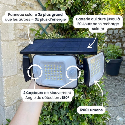 NightGuard Pro™ | Éclairage solaire intelligent avec détecteur de mouvement