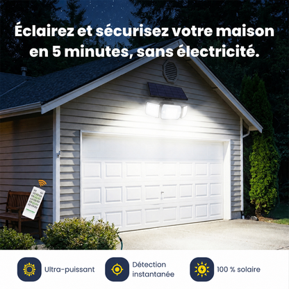 NightGuard Pro™ | Éclairage solaire intelligent avec détecteur de mouvement