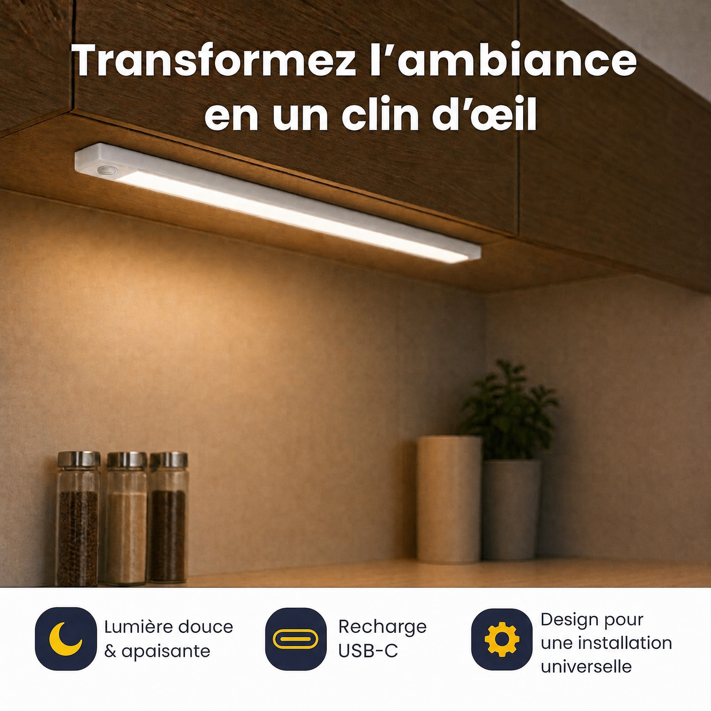 Nüance 3.0｜Éclairage intelligent avec capteur de mouvement